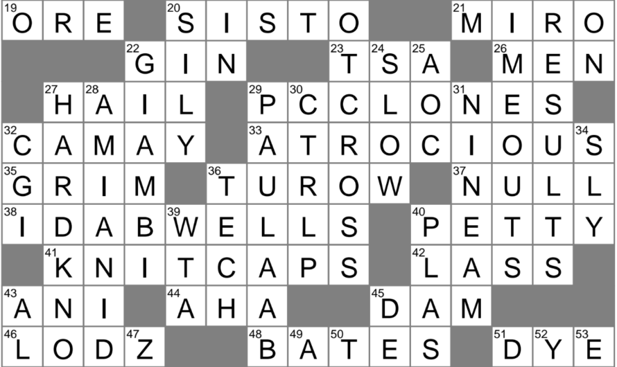 Young Eel Crossword Clue