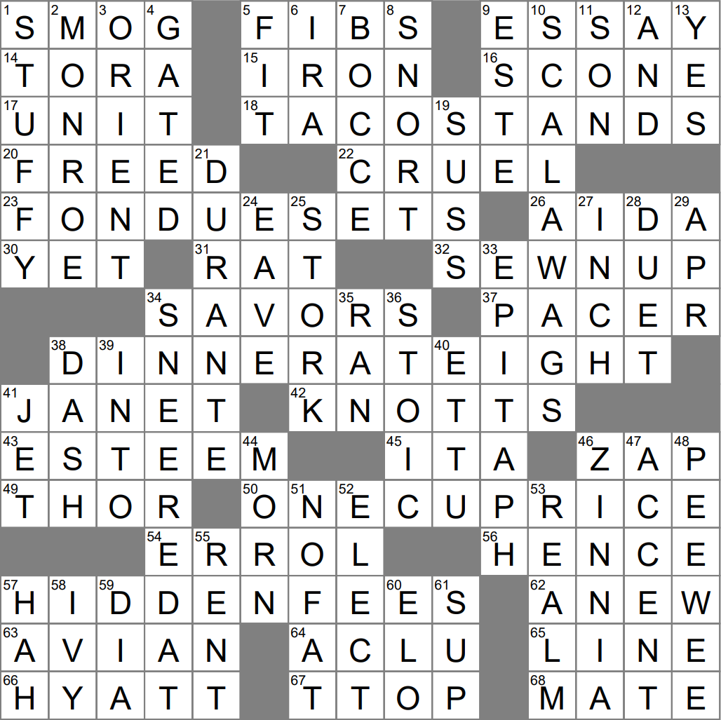 LA Times Crossword 12 Sep 23 Tuesday LAXCrossword LA Times Crossword 12 Sep 23 Tuesday LAXCrossword