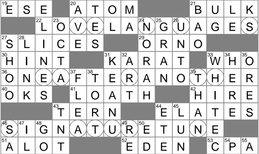Roti Flour Crossword