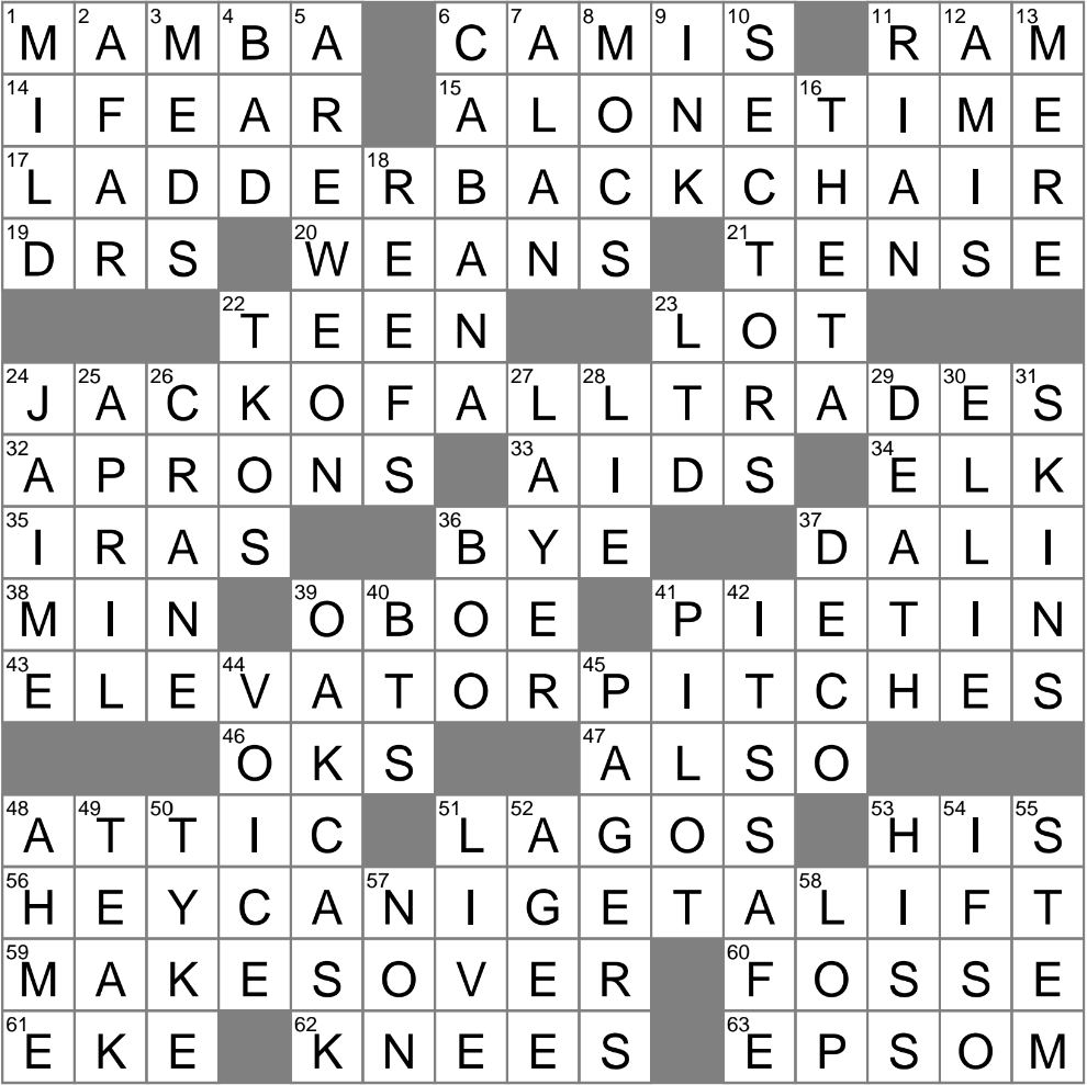 LA Times Crossword 15 Oct 24 Tuesday LAXCrossword