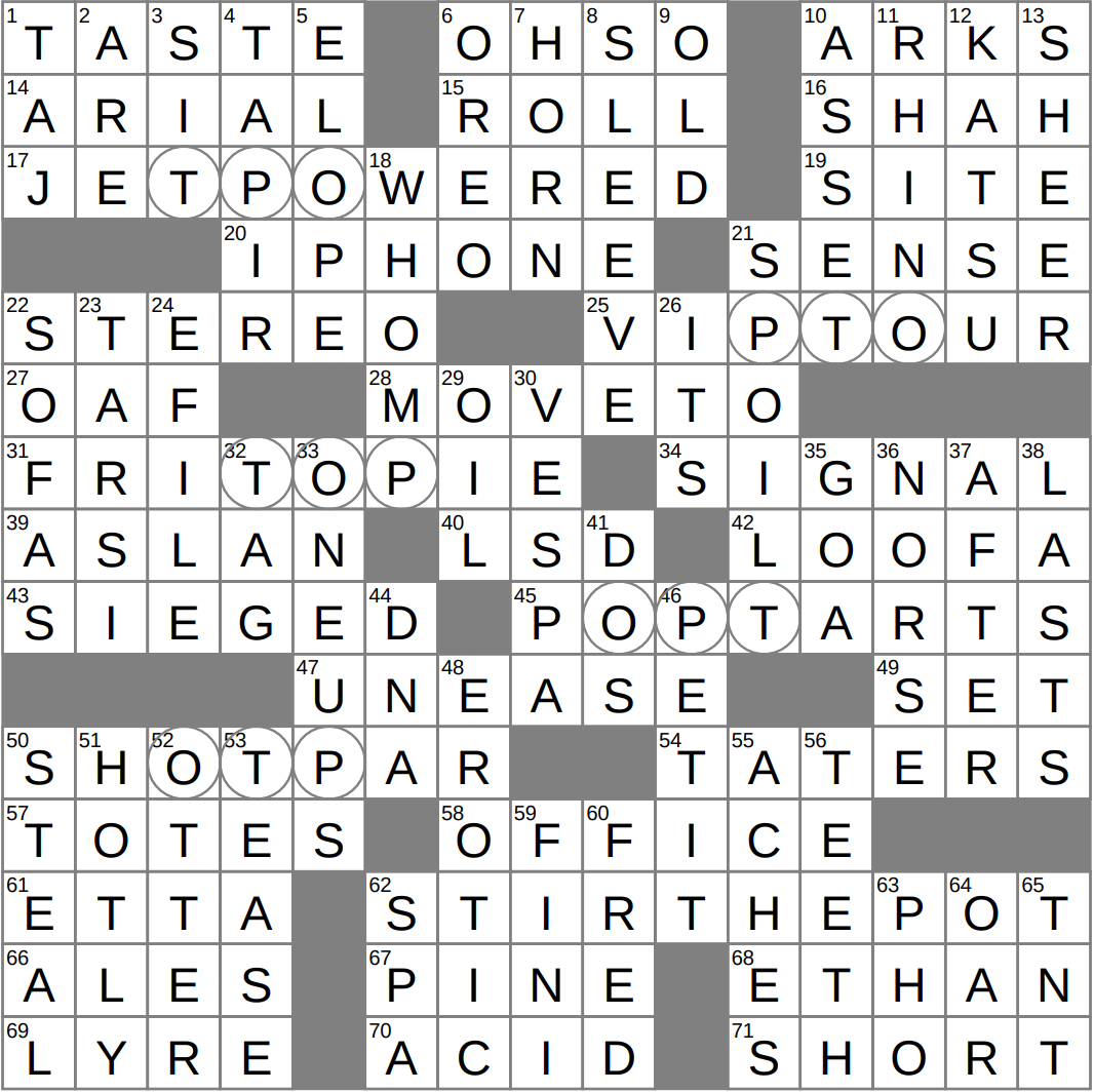 LA Times Crossword 15 Oct 25 Wednesday LAXCrossword