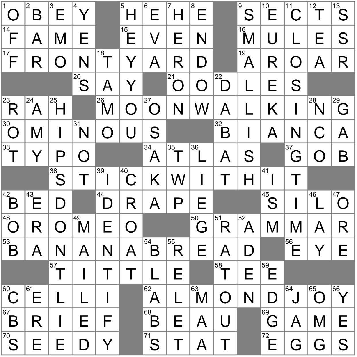 LA Times Crossword 18 Apr 23 Tuesday LAXCrossword