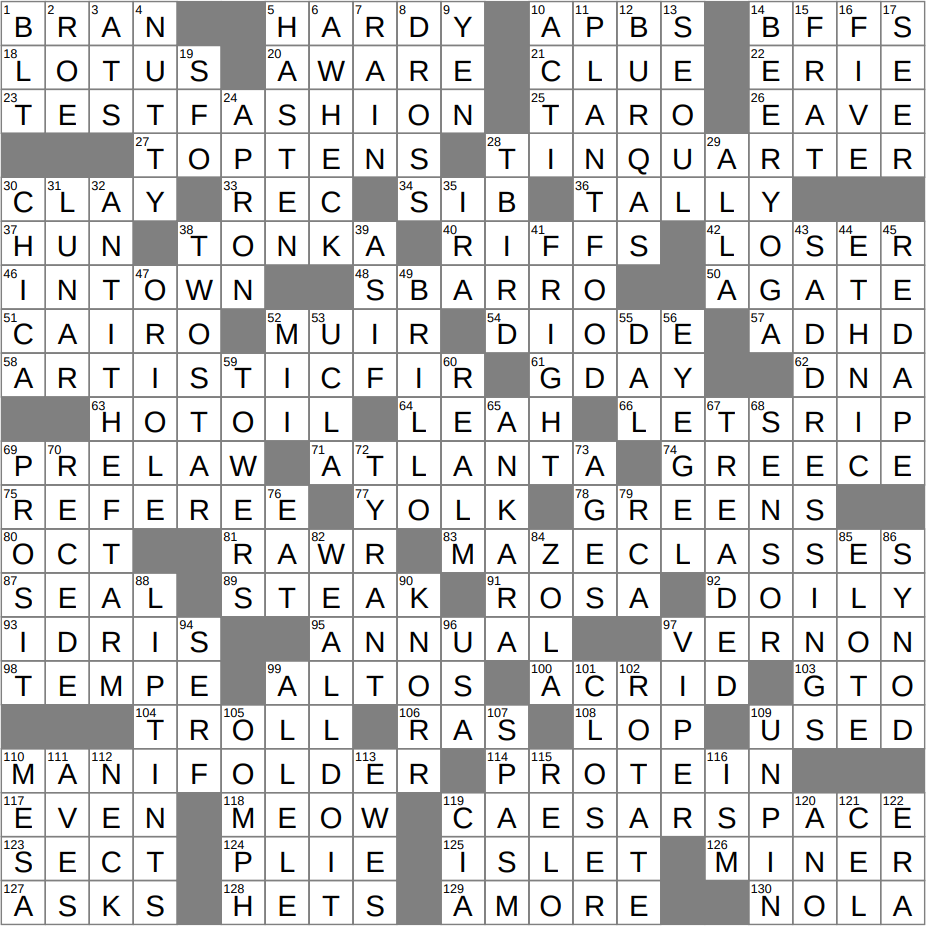 LA Times Crossword 19 Oct 25 Sunday LAXCrossword