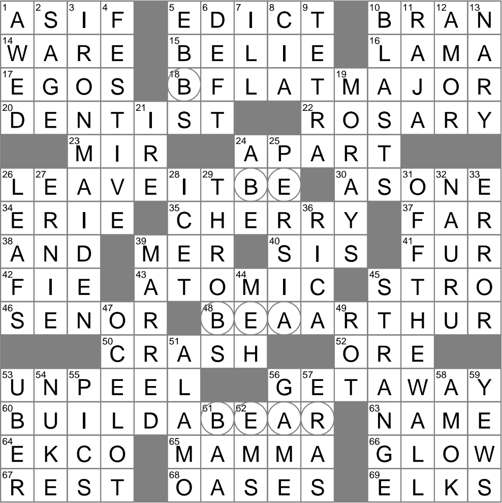 LA Times Crossword 22 Jul 24 Monday LAXCrossword