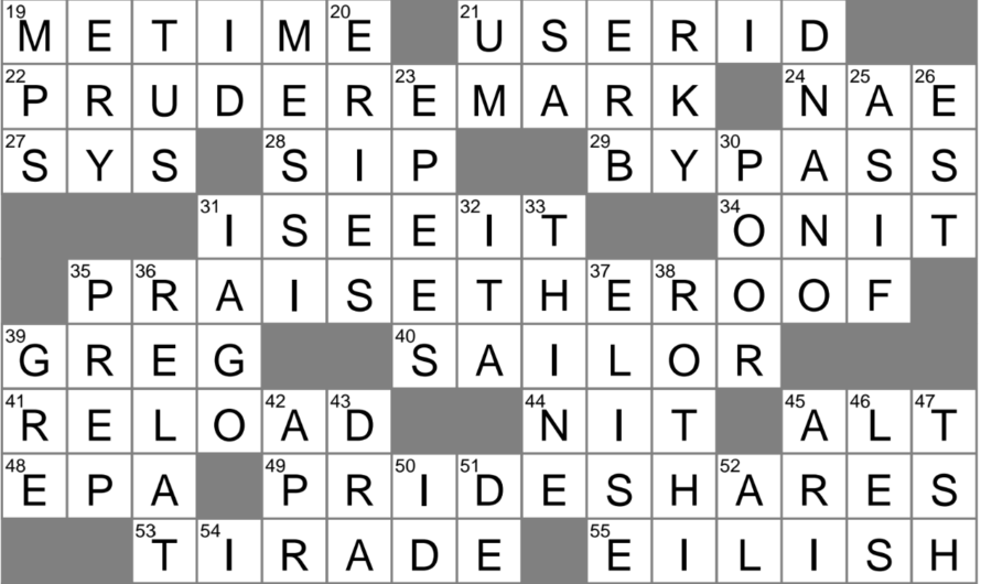 Harangue Crossword Clue