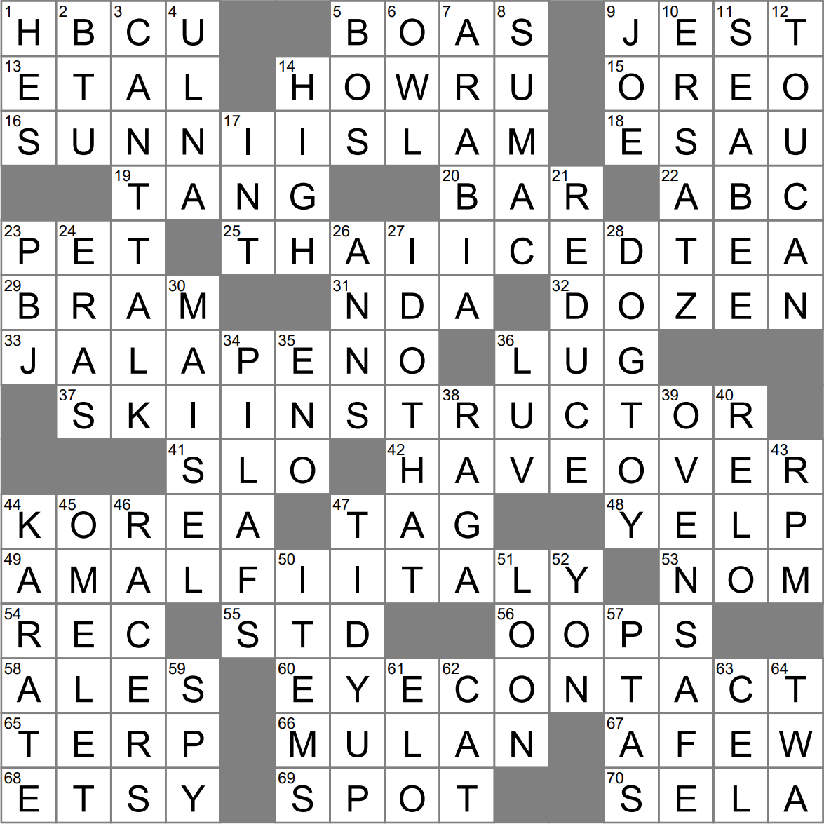 LA Times Crossword 25 Jul 23 Tuesday LAXCrossword LA Times Crossword 25 Jul 23 Tuesday LAXCrossword