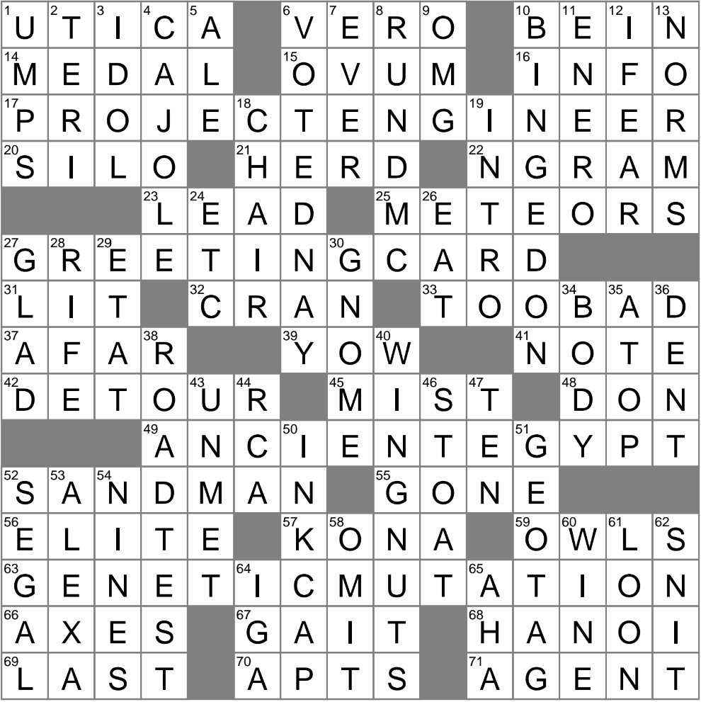 LA Times Crossword 26 Jun 25 Thursday LAXCrossword