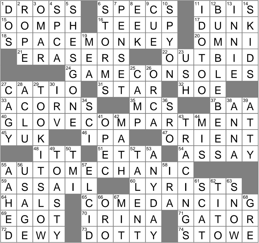 LA Times Crossword 27 Feb 25 Thursday LAXCrossword