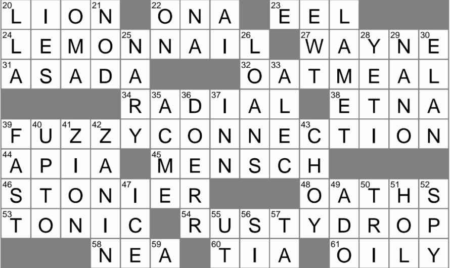 Crossword Clue Samoan Capital