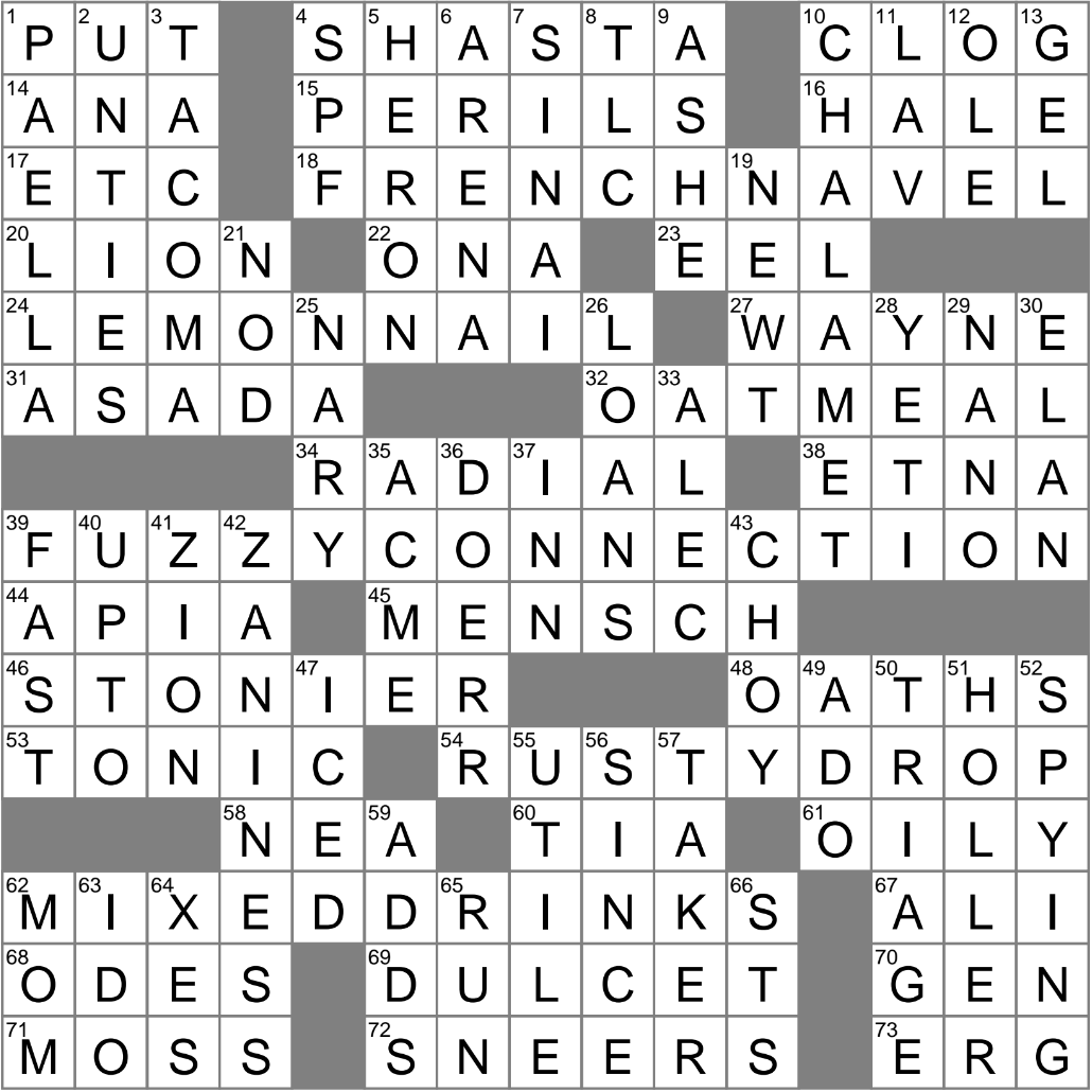 LA Times Crossword 27 Jun 25 Friday LAXCrossword