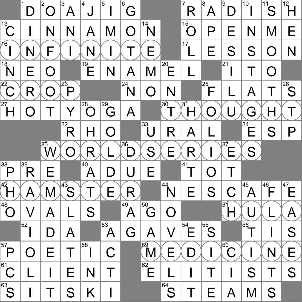 LA Times Crossword 29 Aug 25 Friday LAXCrossword