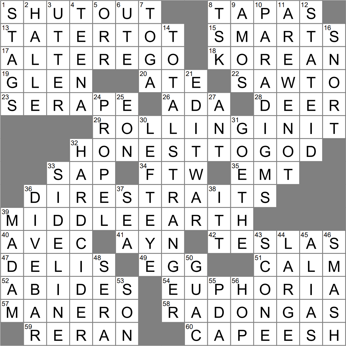 LA Times Crossword 30 Mar 24 Saturday LAXCrossword