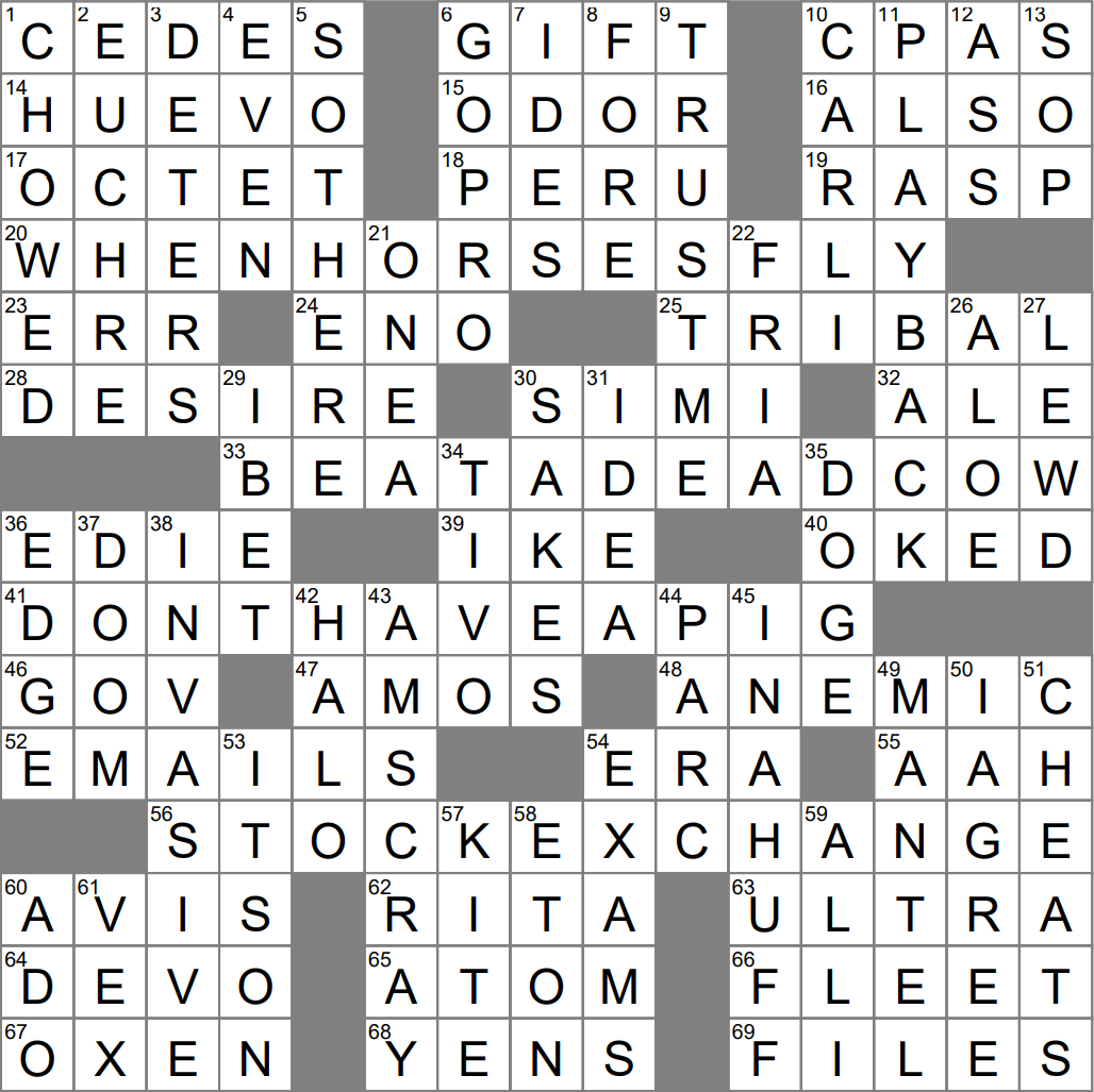 no in pig latin crossword no in pig latin crossword