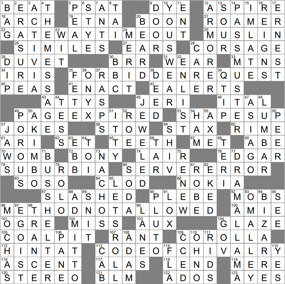 LA Times Crossword 7 Jan 24 Sunday LAXCrossword
