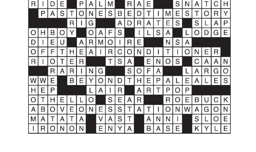 La Crossword Answers