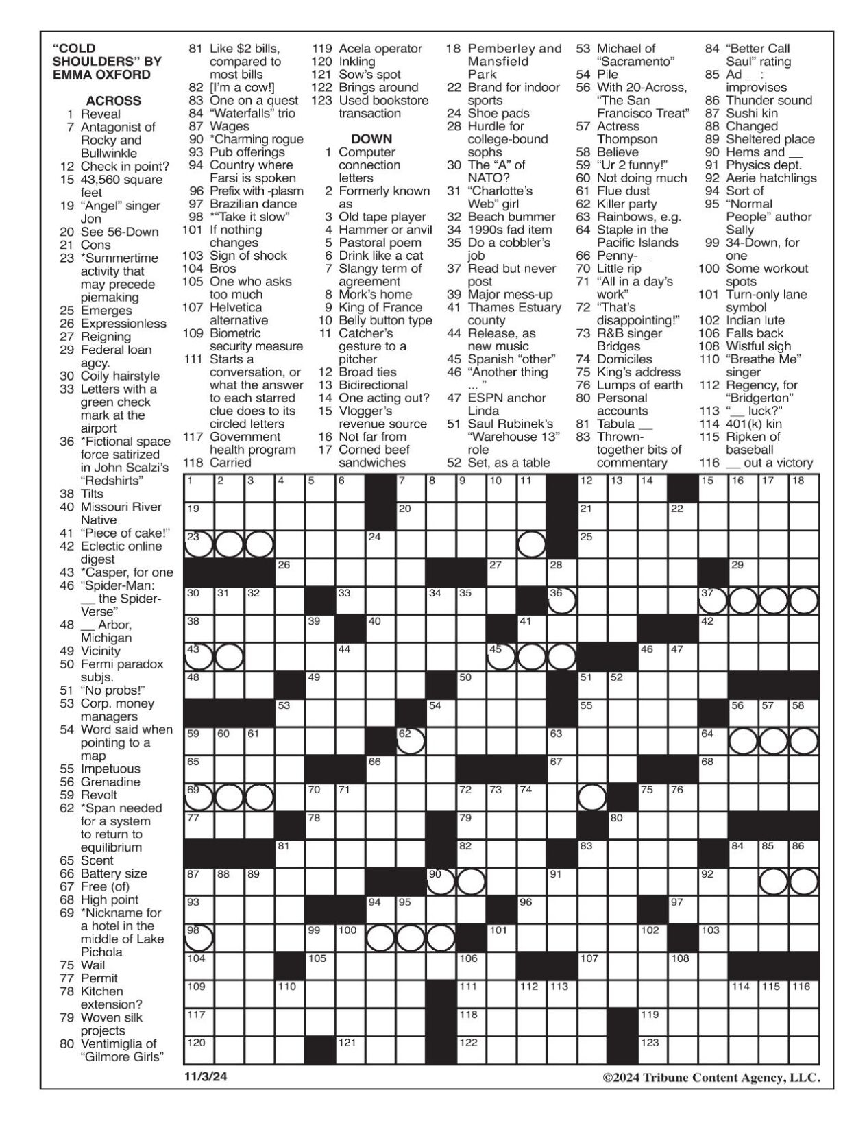 LA Times Crossword Nov 3 2024 Crosswords Yakimaherald LA Times Crossword Nov 3 2024 Crosswords Yakimaherald