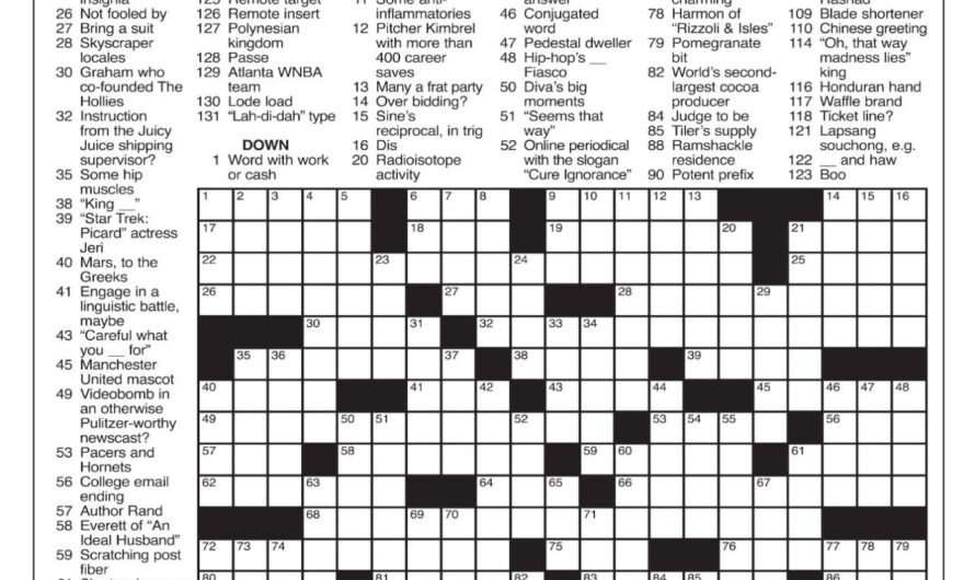 Semaphore Gear Crossword