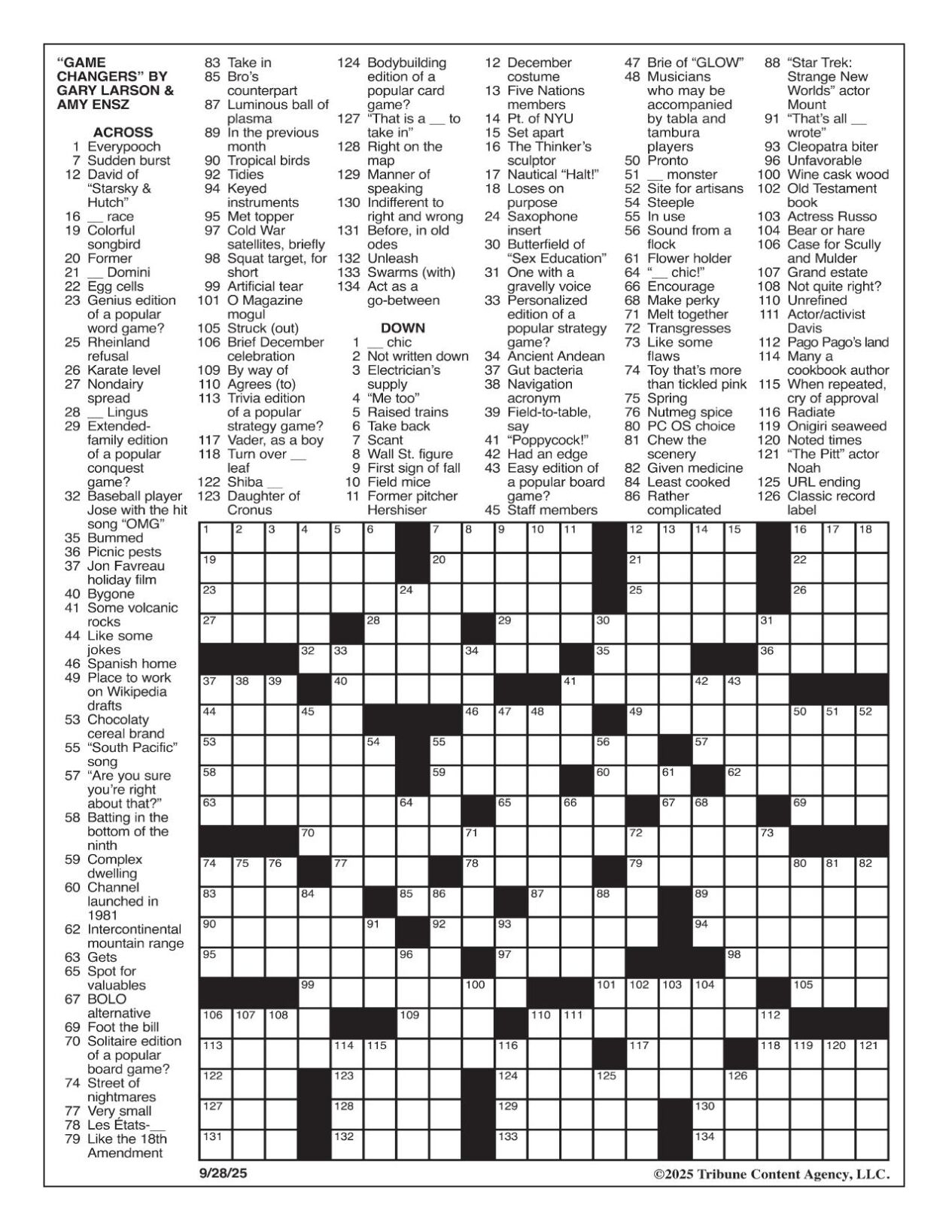 LA Times Crossword Sept 28 2025 Crosswords Yakimaherald LA Times Crossword Sept 28 2025 Crosswords Yakimaherald