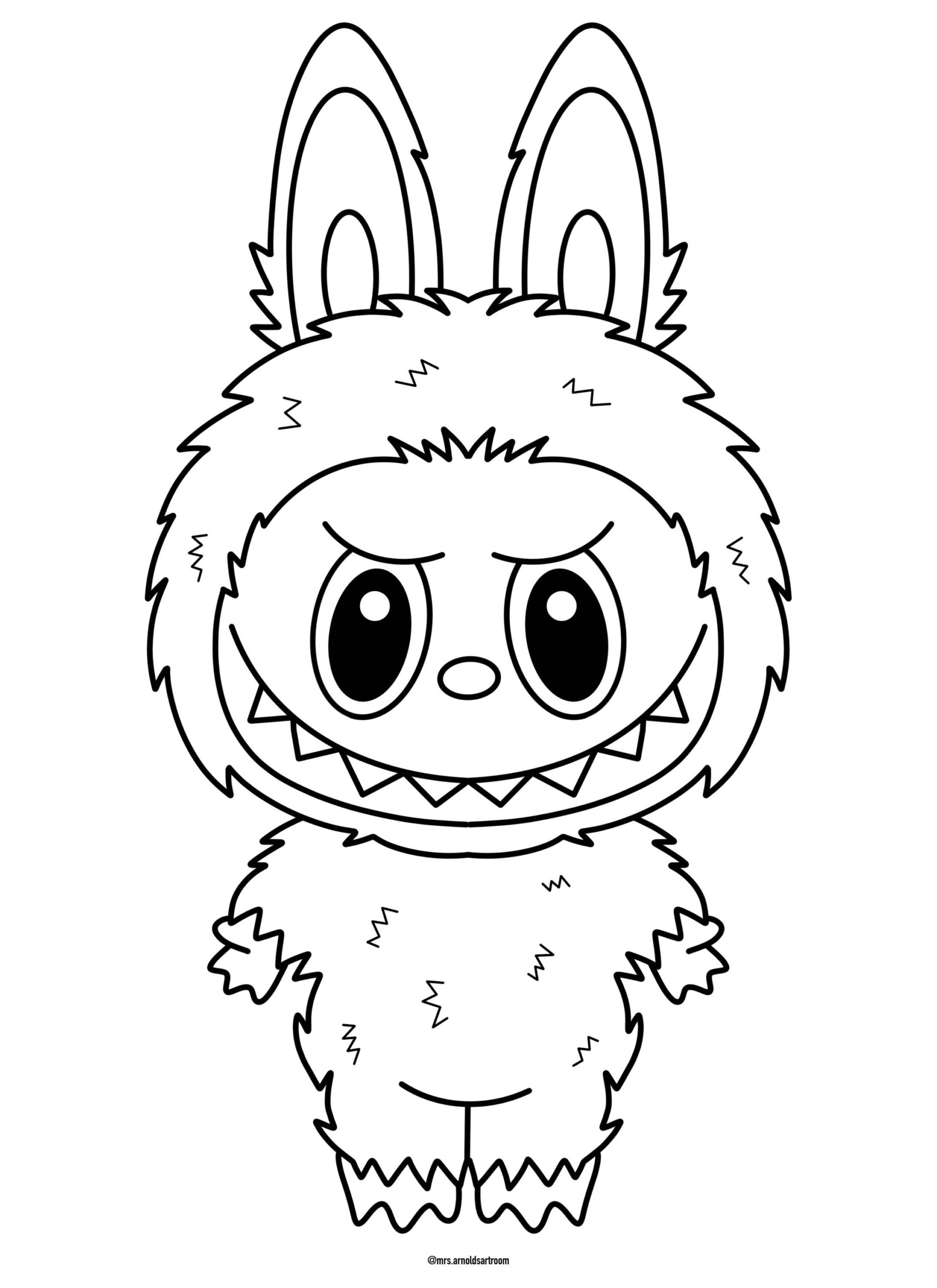 Labubu Coloring Pages By Mrs Arnolds Art Room TPT Labubu Coloring Pages By Mrs Arnolds Art Room TPT