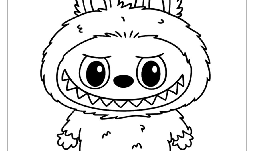 Labubu Big Into Energy Coloring Page Website