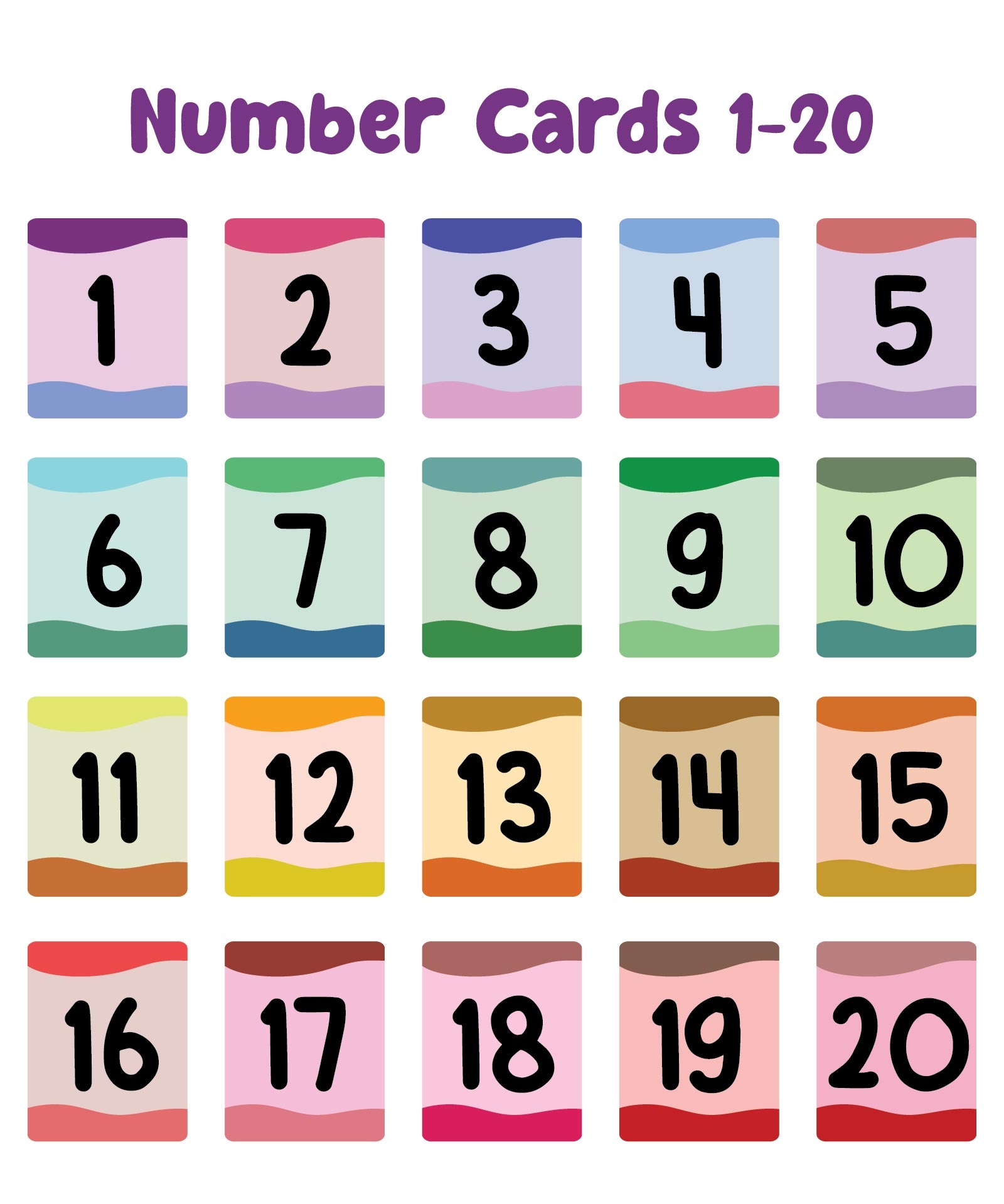 Large Number Cards 1 20 10 Free PDF Printables Printablee Worksheets Library Large Number Cards 1 20 10 Free PDF Printables Printablee Worksheets Library