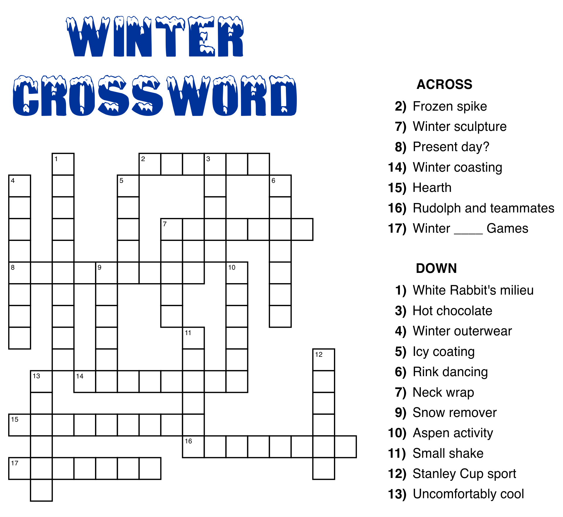 Large Print Easy Crossword Puzzles 10 Free PDF Printables Worksheets Library Large Print Easy Crossword Puzzles 10 Free PDF Printables Worksheets Library