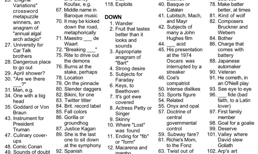 Latin 101 Word Crossword Clue