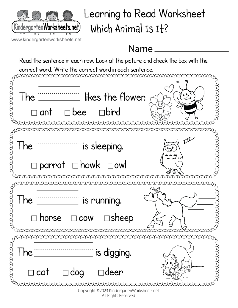 Learning To Read Worksheet Free Printable Digital amp PDF Worksheets Library Learning To Read Worksheet Free Printable Digital amp PDF Worksheets Library