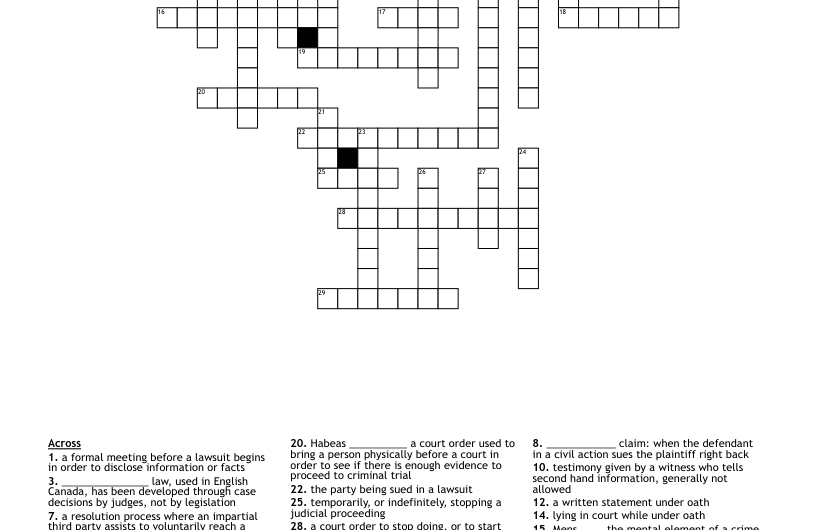 Legal Wrong Crossword Clue