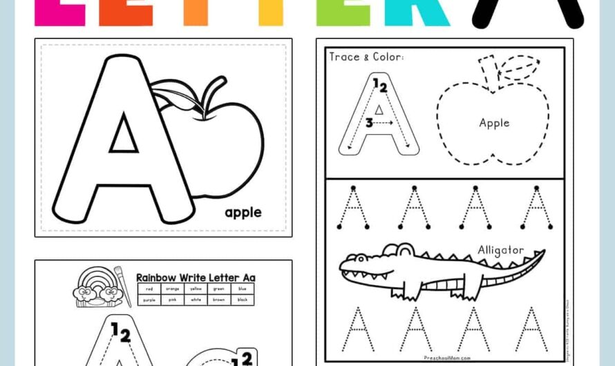 Alphabet Letter Worksheets For Preschool
