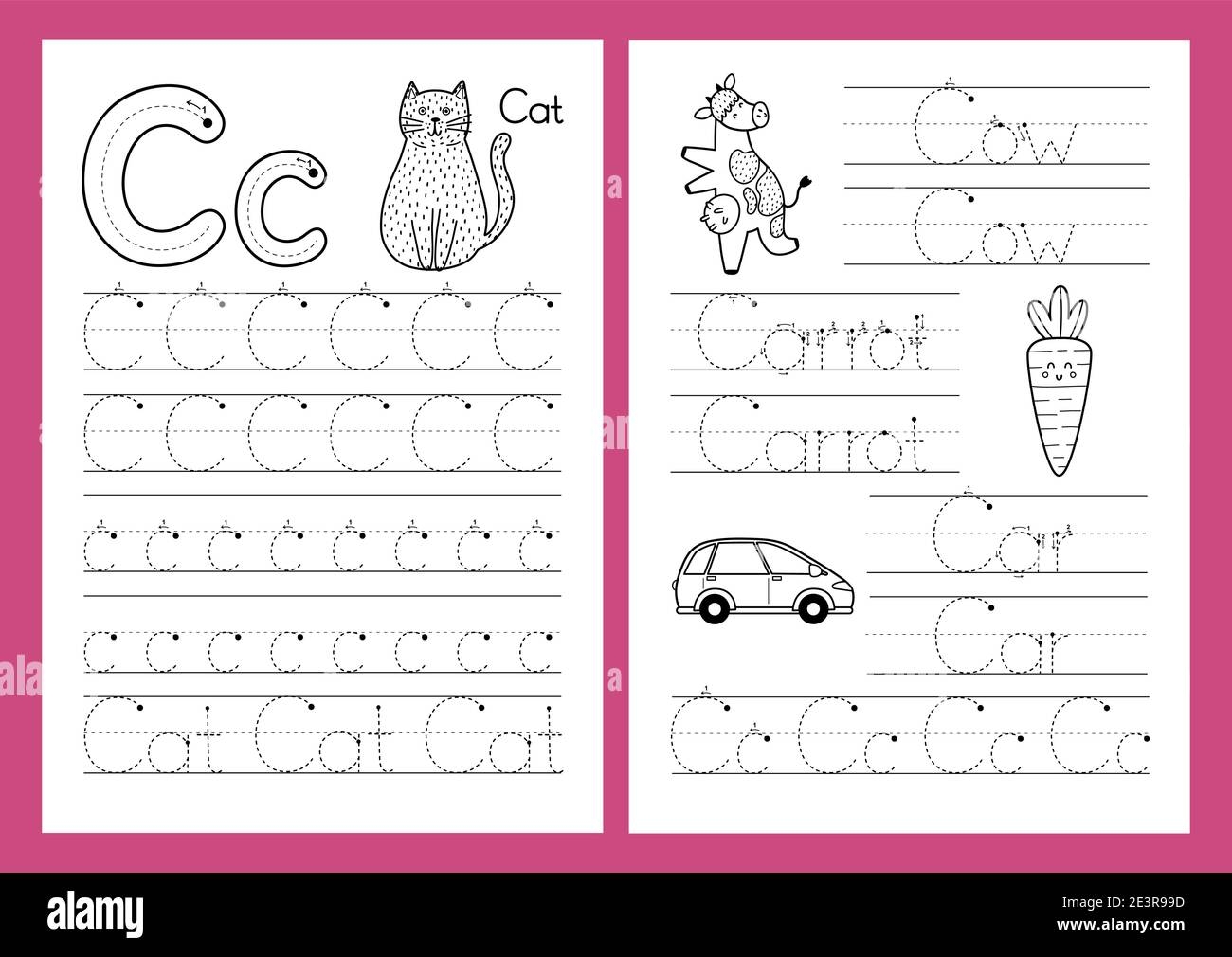 Letter C Tracing Practice Worksheet Set Learning Alphabet Activity Page Stock Vector Image Art Alamy Letter C Tracing Practice Worksheet Set Learning Alphabet Activity Page Stock Vector Image Art Alamy