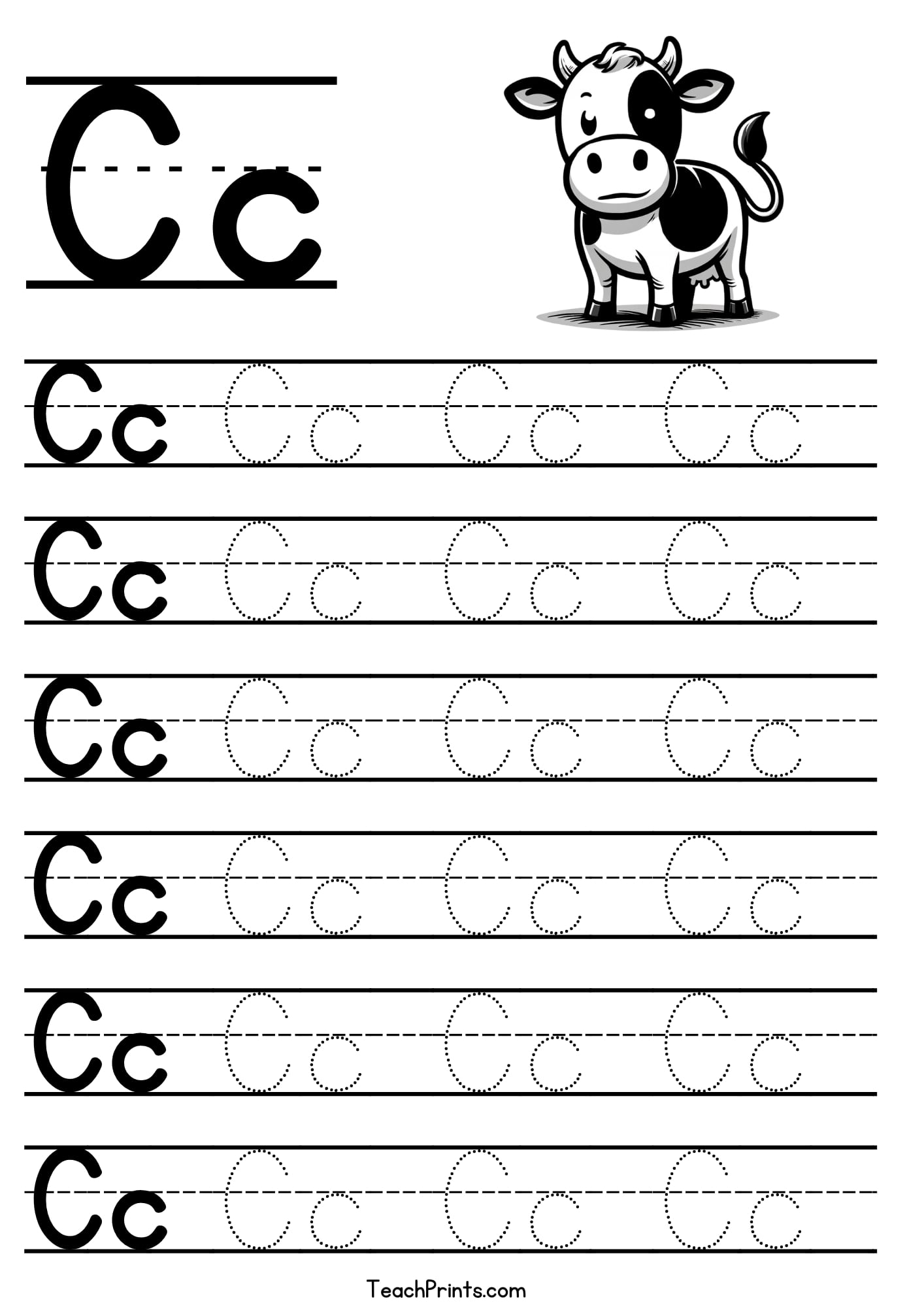 letter c tracing page letter c tracing page