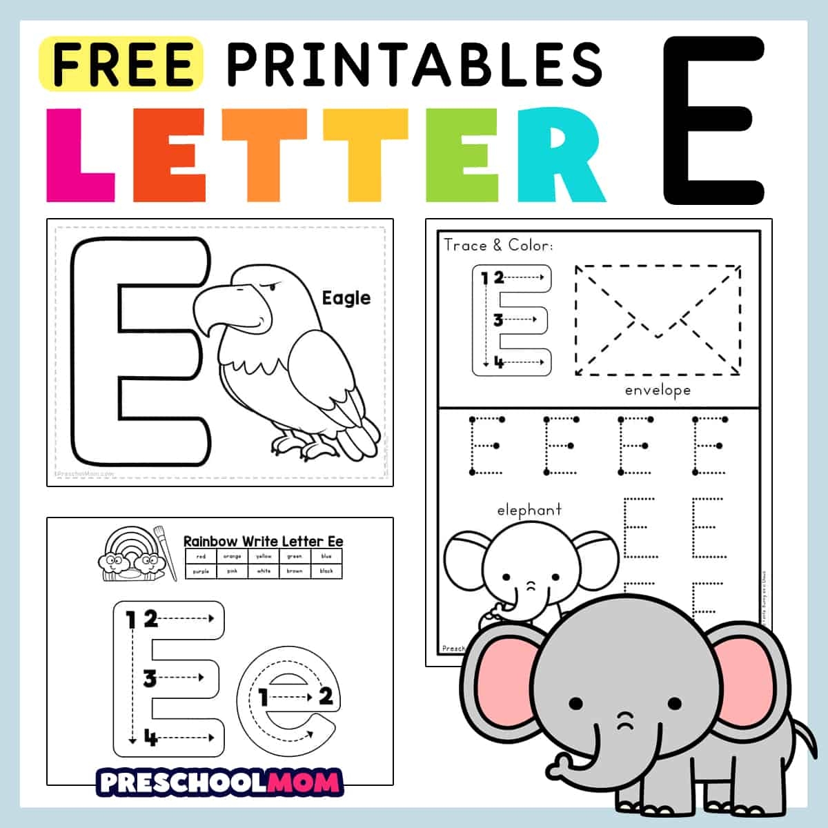 Letter E Preschool Printables Preschool Mom Letter E Preschool Printables Preschool Mom