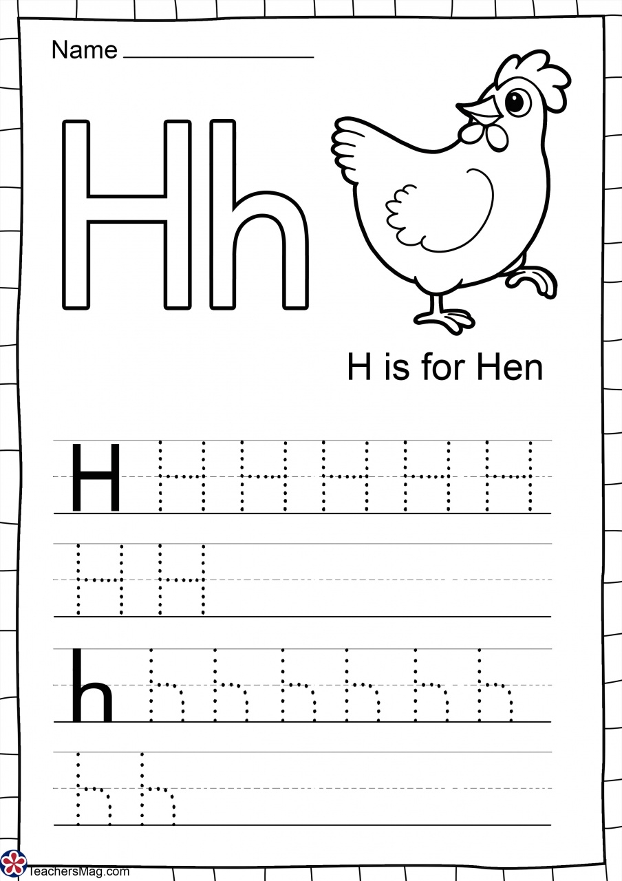 Letter H Free Worksheets TeachersMag Letter H Free Worksheets TeachersMag