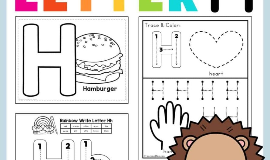 Letter H Worksheets For Preschoolers