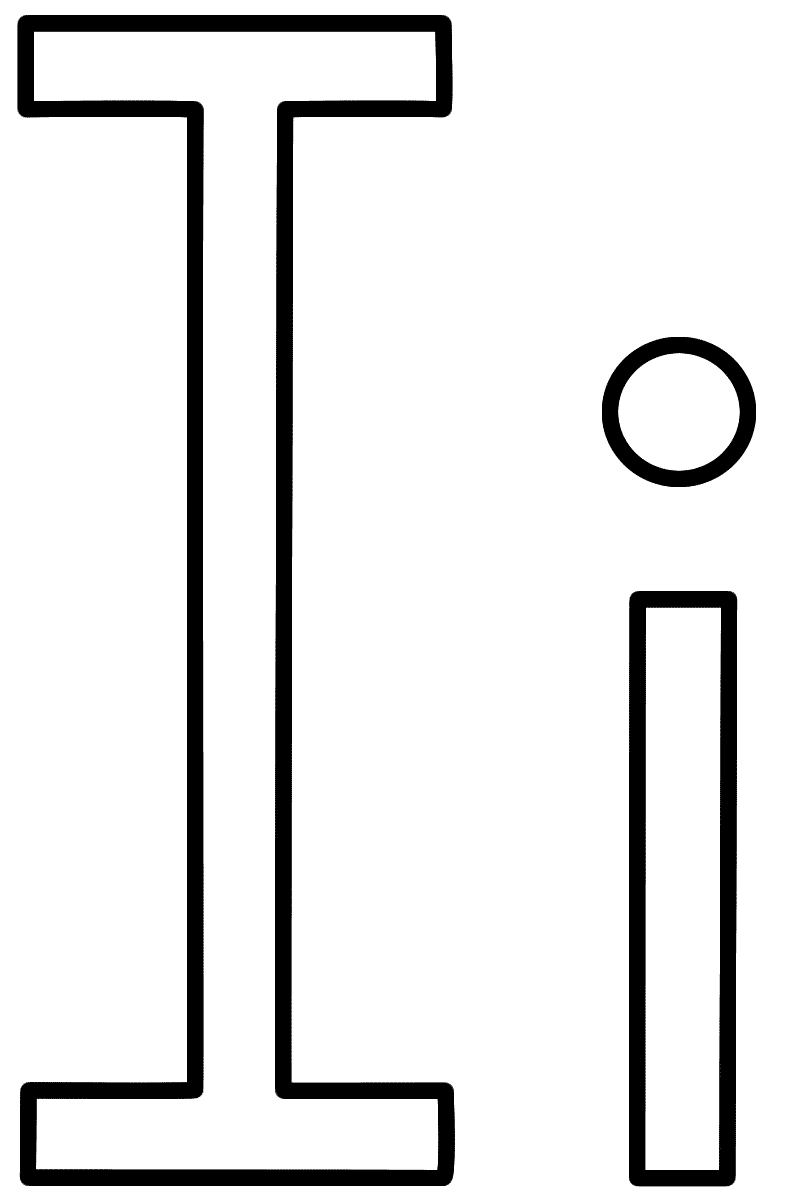 letter i coloring page letter i coloring page
