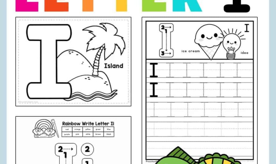 Letter I Worksheets For Preschoolers
