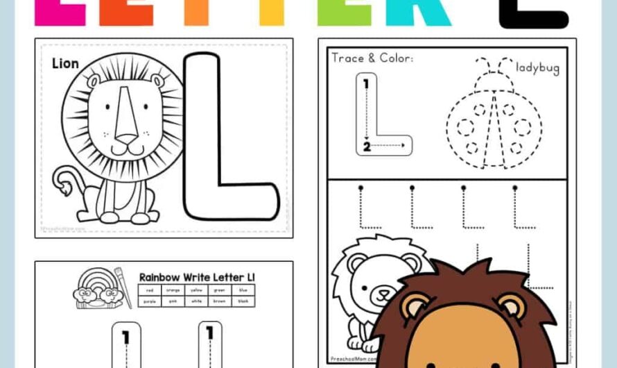 Letter L Worksheets Preschool