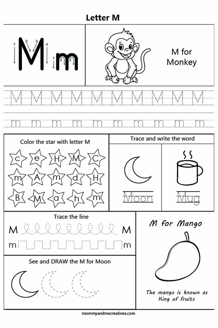 Letter M Printable Worksheet Letter M Printable Worksheet
