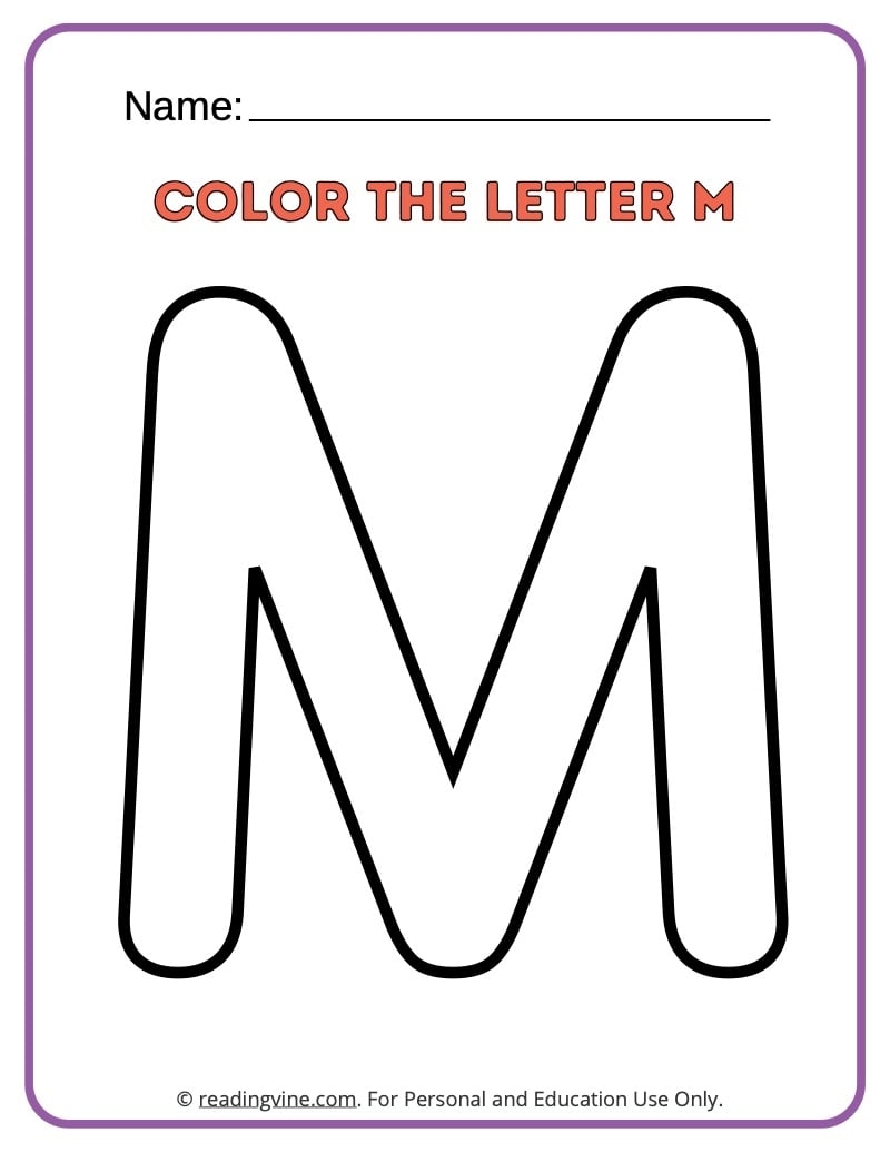 Letter M Worksheets For Preschool Free Printable Letter M Worksheets For Preschool Free Printable