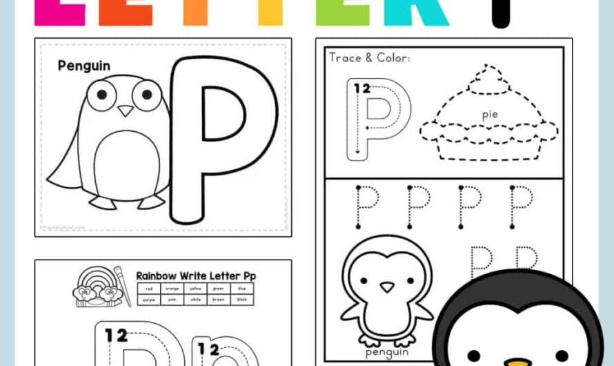 Letter P Worksheets For Preschool