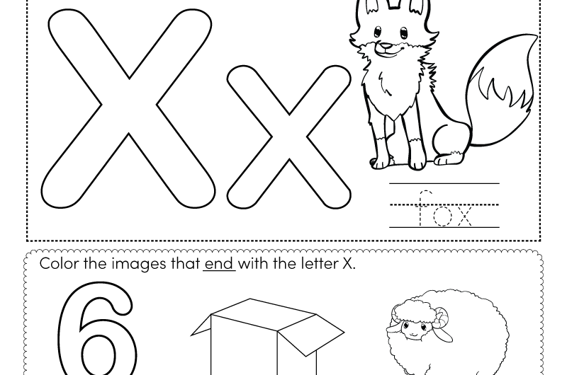 Worksheets For The Letter X