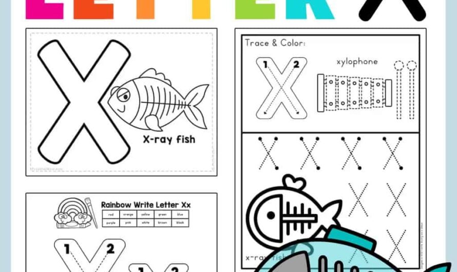 Letter X Worksheets For Preschoolers