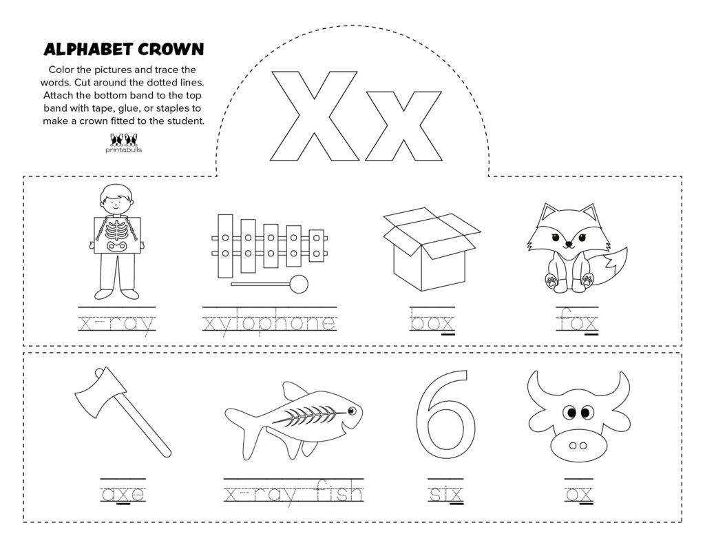 worksheets for the letter x worksheets for the letter x