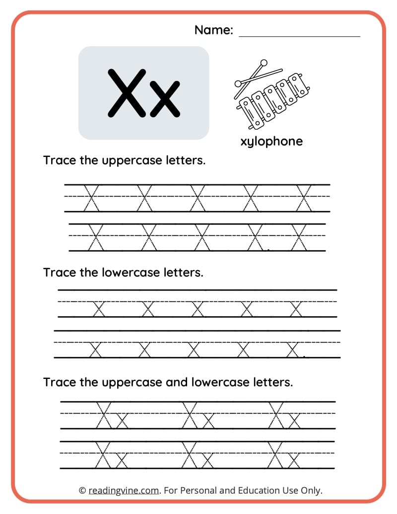 letter x worksheets for preschool letter x worksheets for preschool