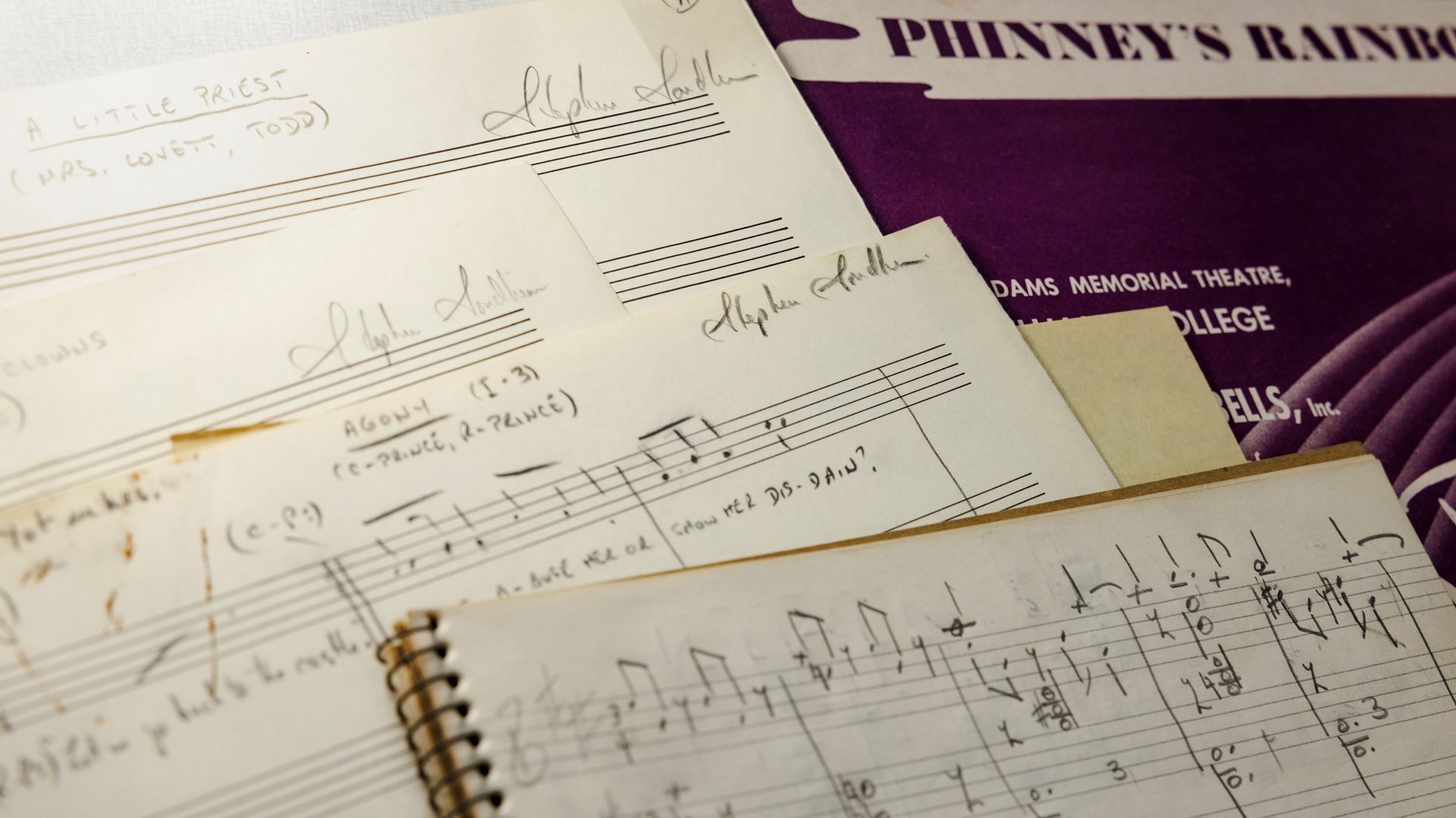 Library Of Congress Acquires Manuscripts And Papers Of Award Winning Composer And Lyricist Stephen Sondheim