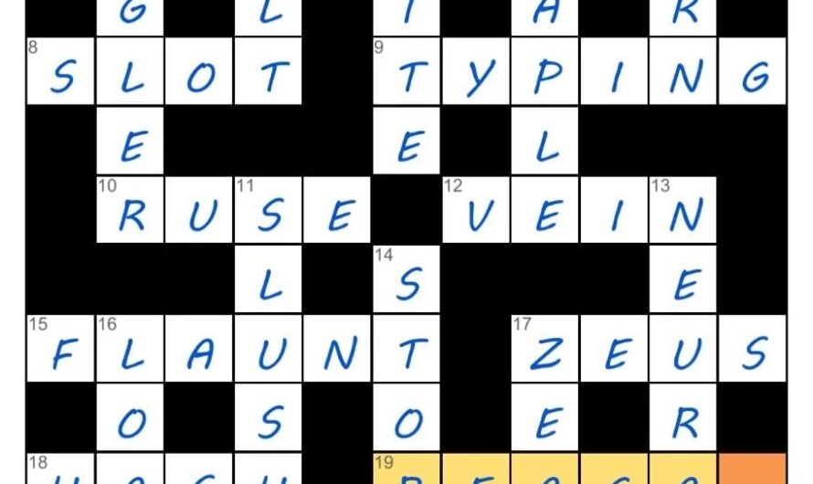 Reddish Brown Crossword Clue