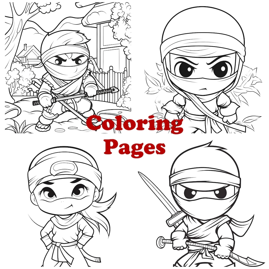 Little Ninja Coloring Pages Cute Ninja Coloring Sheets Ninja Coloring Book Etsy Little Ninja Coloring Pages Cute Ninja Coloring Sheets Ninja Coloring Book Etsy