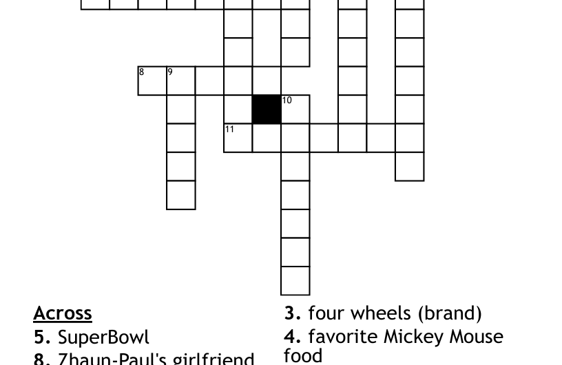 Look Forward To Crossword