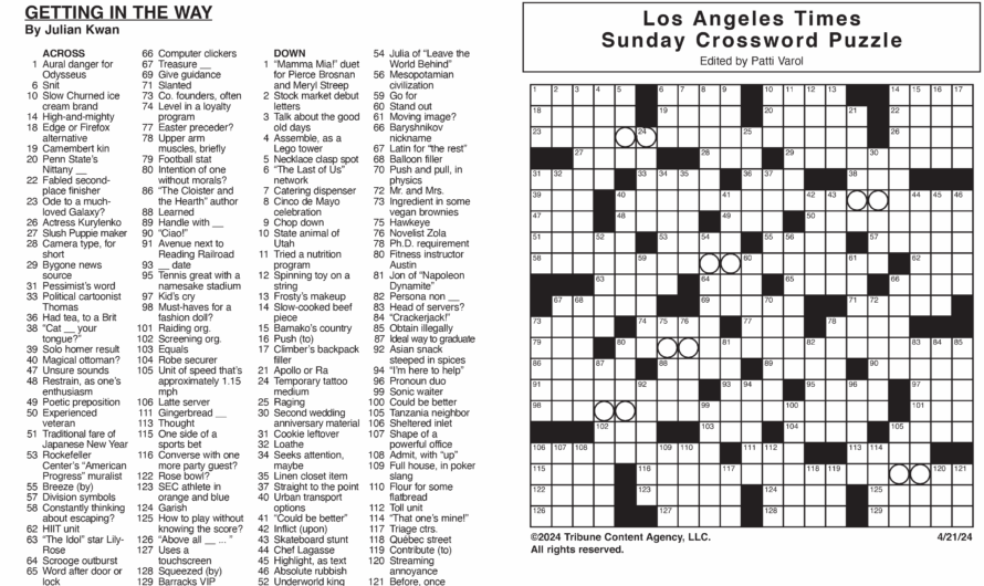 La Sunday Crossword